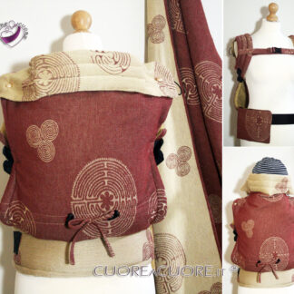 Vatanai Labyrinth Reims Wrap Conversion Marsupio FullBuckle Standard Belt Pocket Custom Baby Carrier