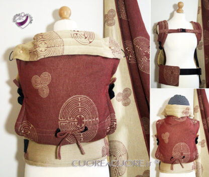 Vatanai Labyrinth Reims Wrap Conversion Marsupio FullBuckle Standard Belt Pocket Custom Baby Carrier
